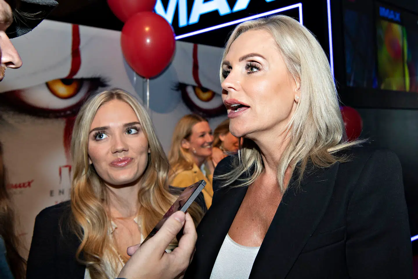 Janni Ree med sin datter Nathalie Mathorne, der frarådede Janni Ree at tage med til gysertime