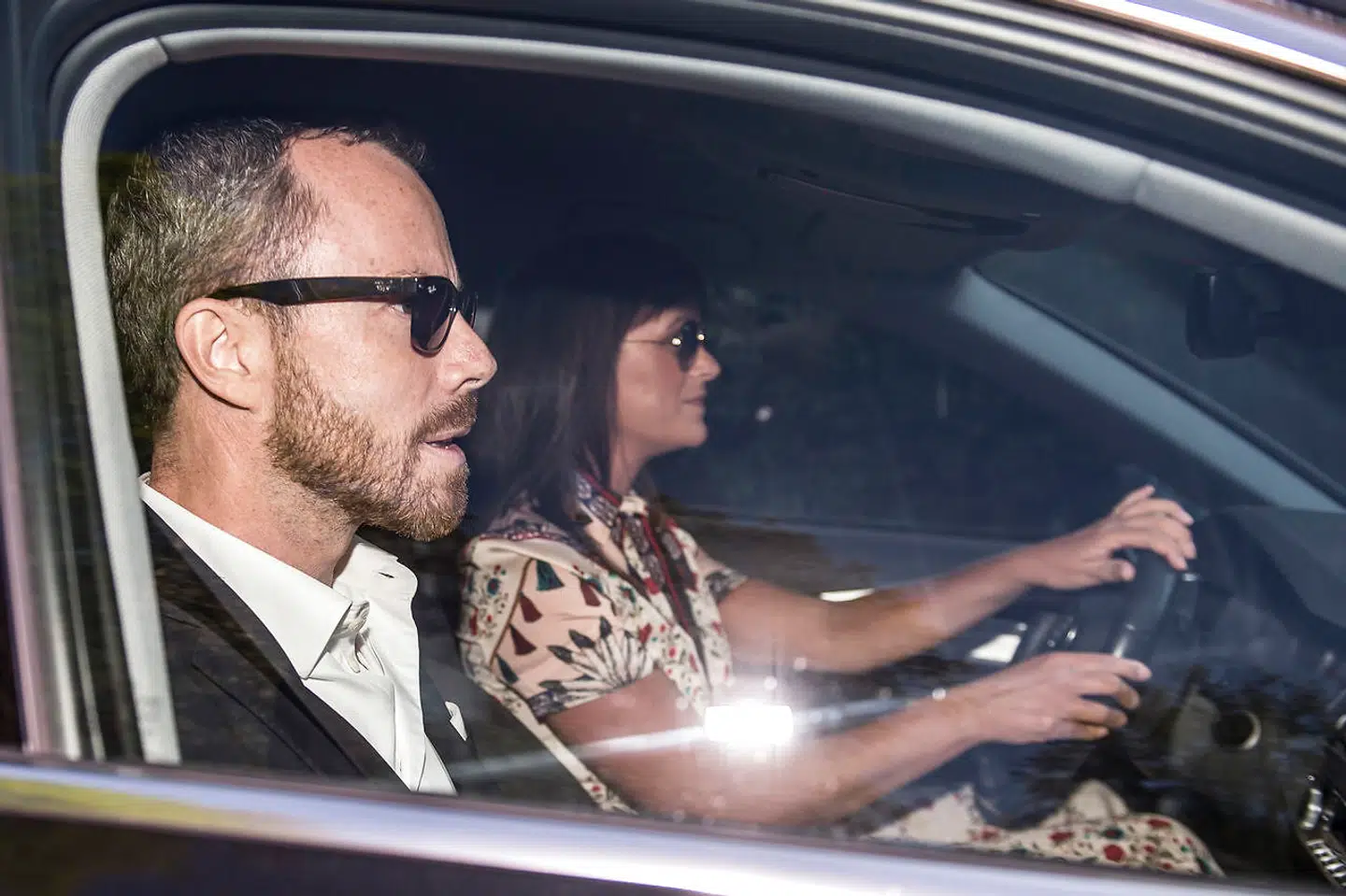 Jakob Ellemann-Jensen og Sophie Løhde, da de ankomm til Venstres hovedbestyrelses møde i dag. De kan være en ny formandsduo.