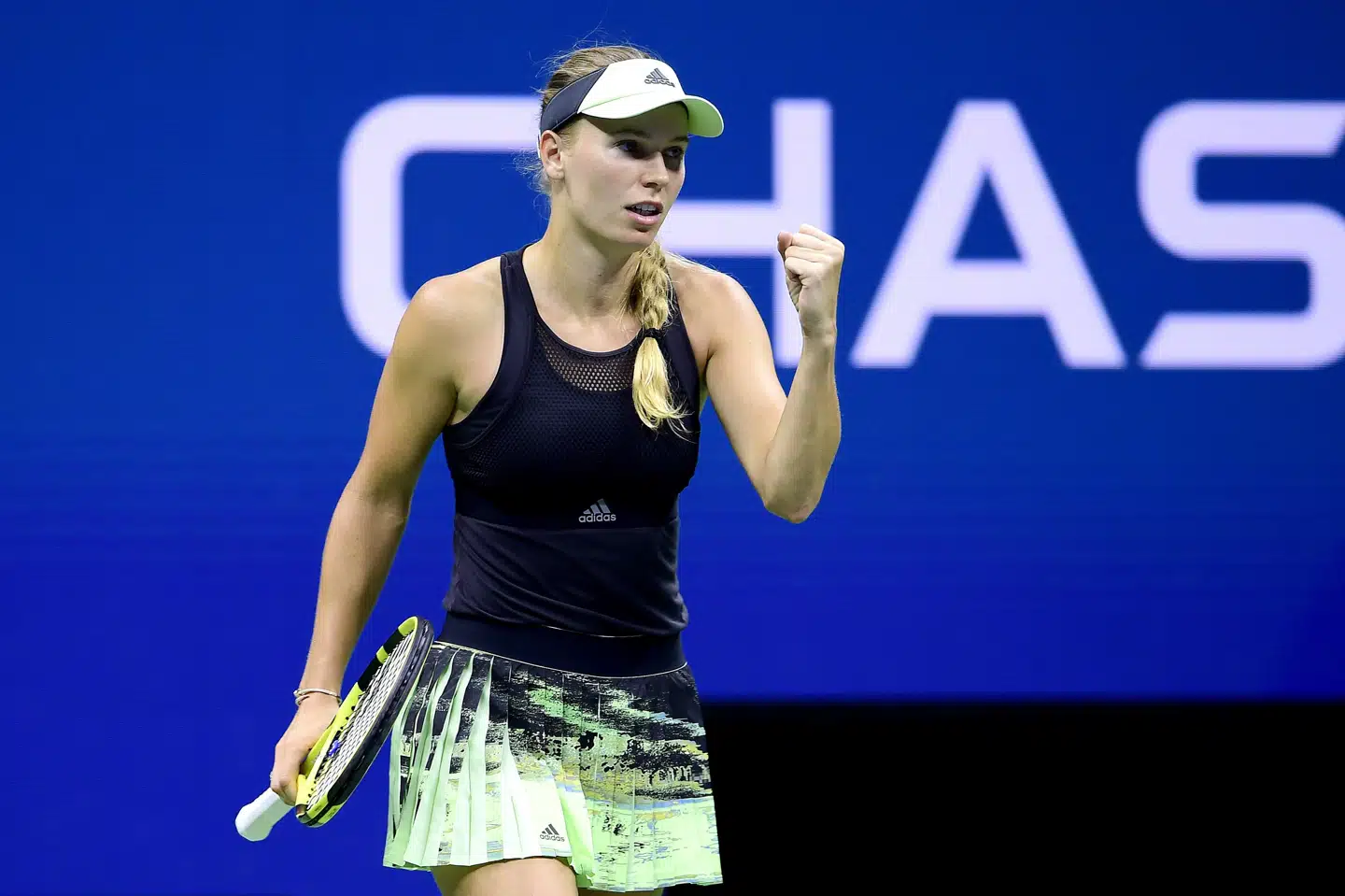 Caroline Wozniacki vandt en hård dyst mod amerikanske Danielle Collins ved US Open. Steven Ryan/Ritzau Scanpix