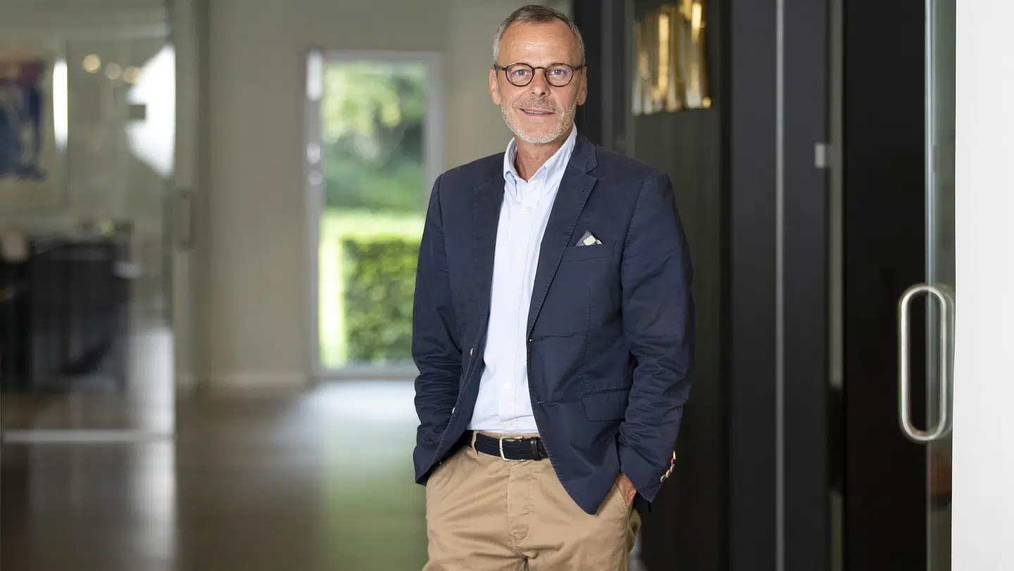 Administrerende direktør i Georg Jensen Damask A/S, Peter Hulweg Christiansen, er en glad mand ovenpå virksomhedens resultat.