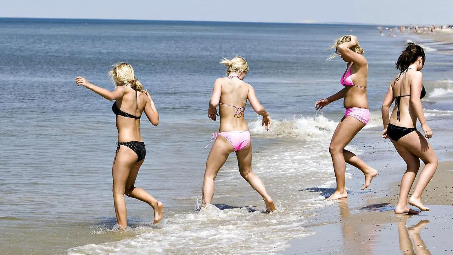 Arkivfoto fra Blokhus strand.