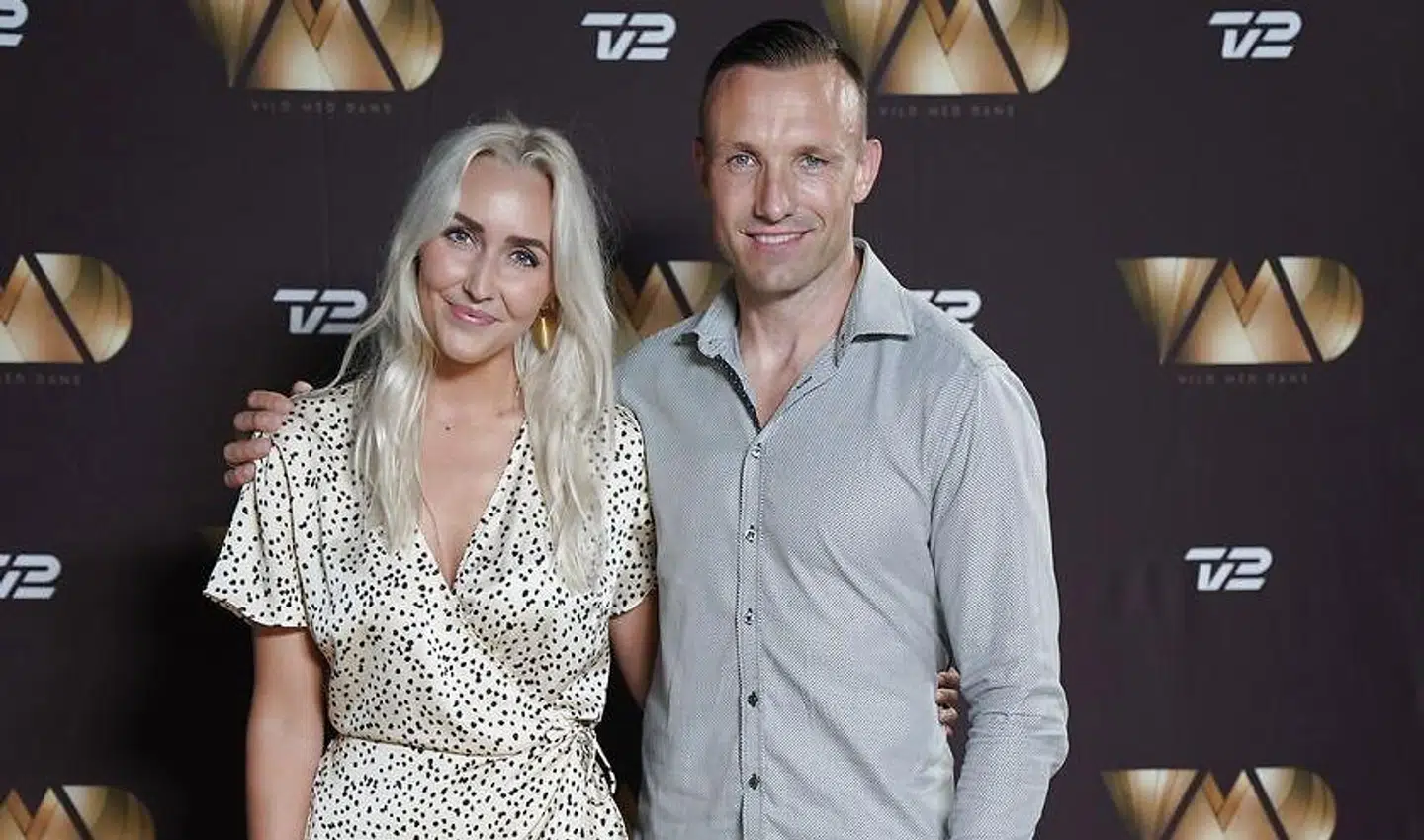 Mikkel Kessler med sin dansepartner Mille Funk.