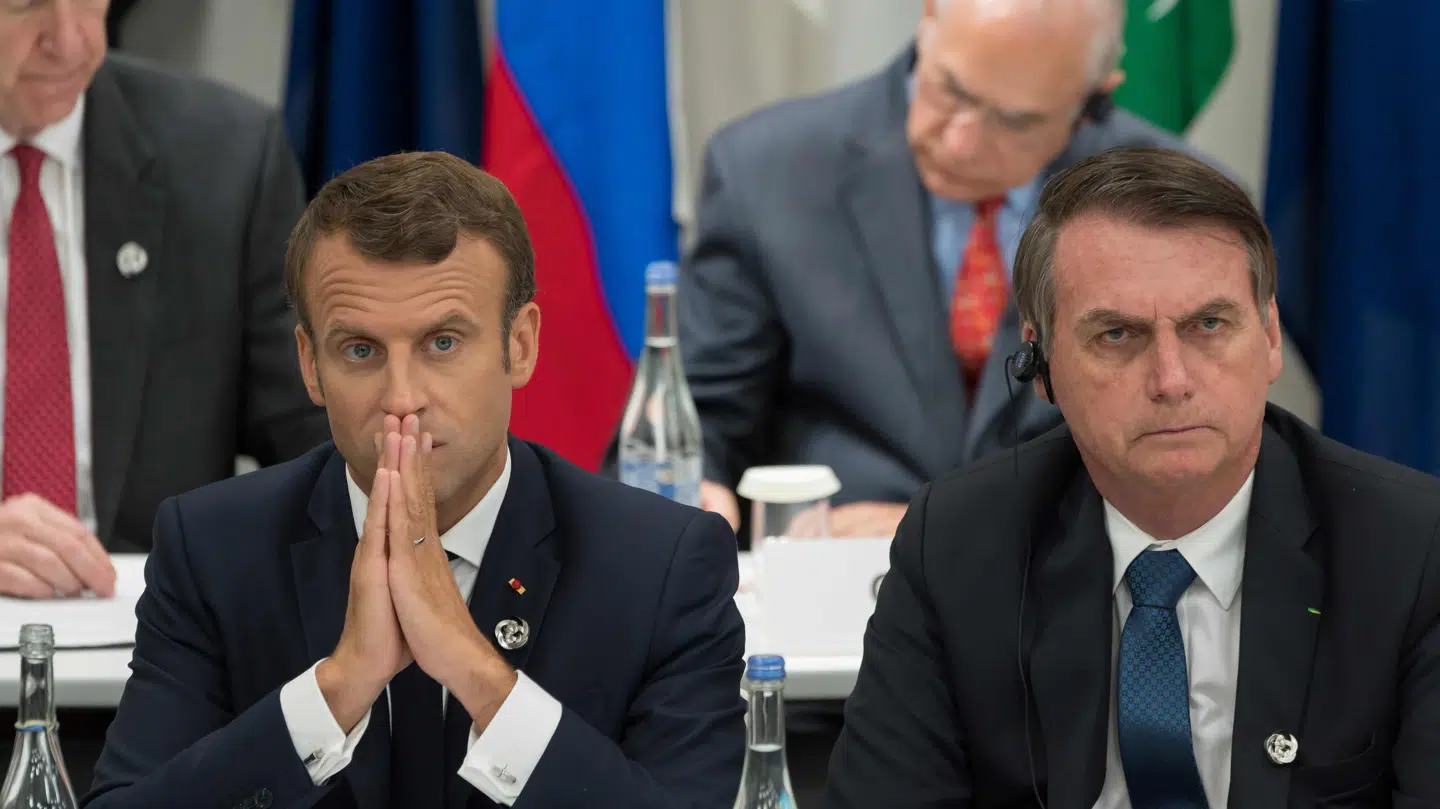 Emmanuel Macron og Jair Bolsonaro har mildest talt et anspændt forhold.