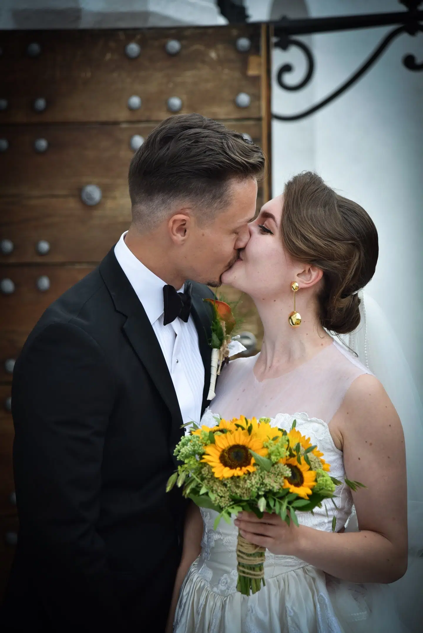 Malou og Alex blev gift i Åbyhøj kirke i Århus.