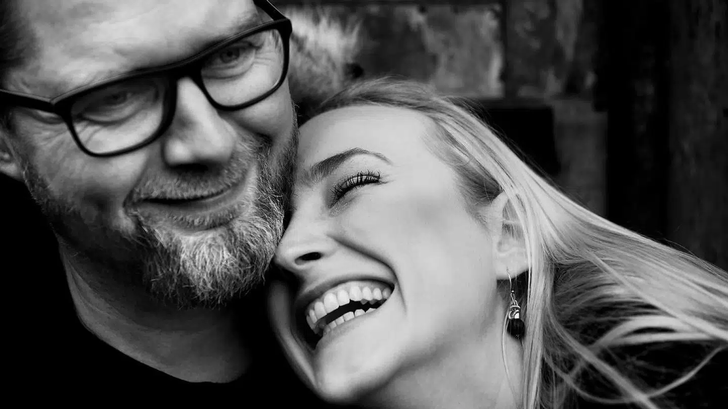 Lasse Rimmer med kæresten, Line Hoffmeyer. (Foto: Scanpix)