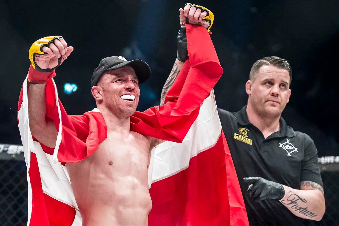 Mark O. Madsen vandt over Thibaud Larchet under MMA-stævnet 'Cage Warriors' i K.B. Hallen på Frederiksberg, lørdag den 9. marts 2019. I juni slog han Patrick Nielsen.