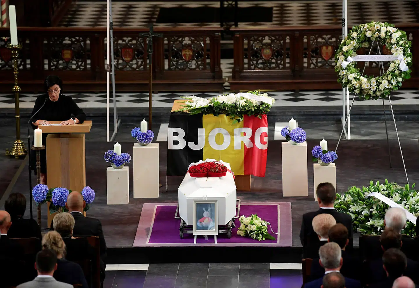 Bjorg Lambrecht blev begravet d. 13. august.