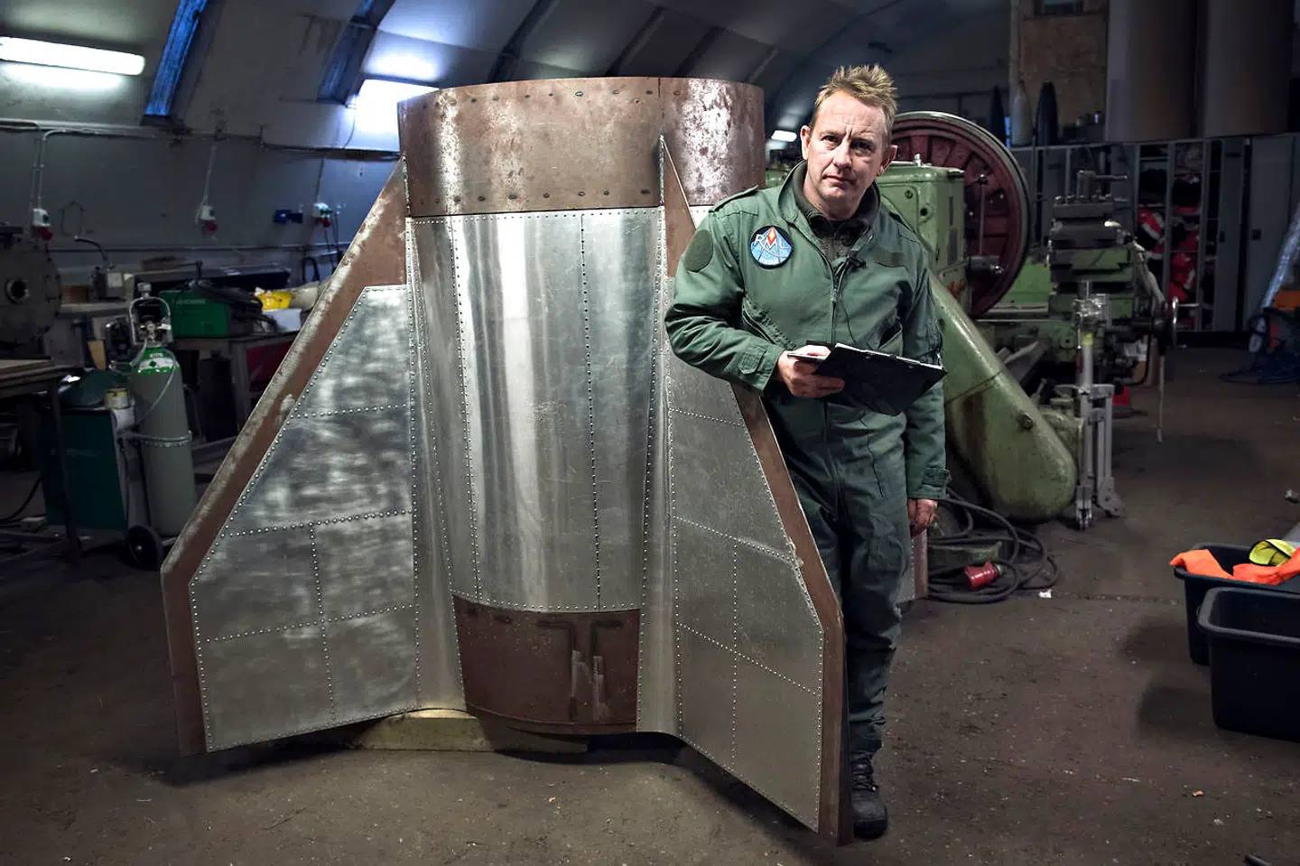 RAKET MADSENS RUMLAB. Peter Madsen i Raket Madsens Rumlab.