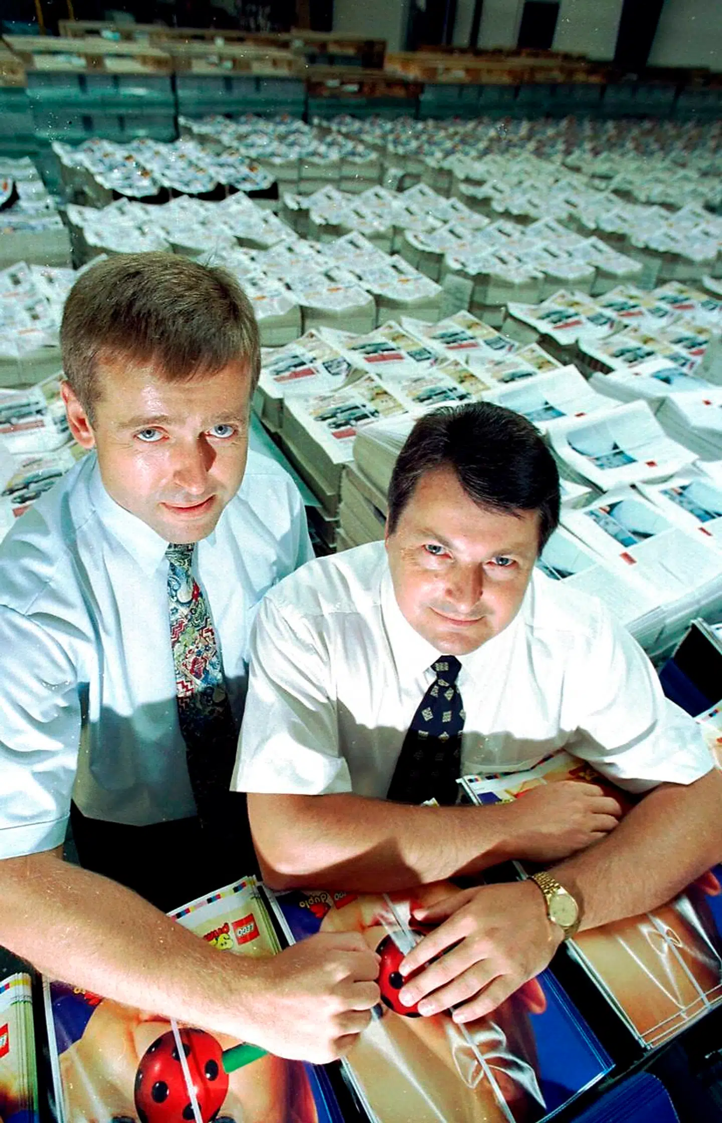En ung Eigild Bødker Christensen i Color Print i 90'erne. Nu er han milliardær.