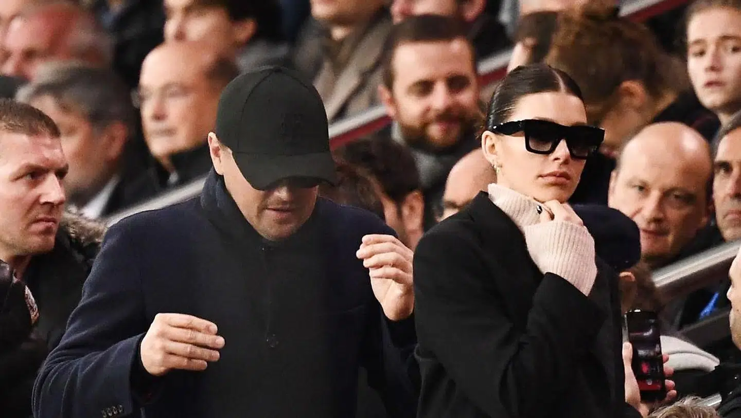 Leonardo DiCaprio og Camilla Morrone spottet til fodboldkamp sammen sidste år.