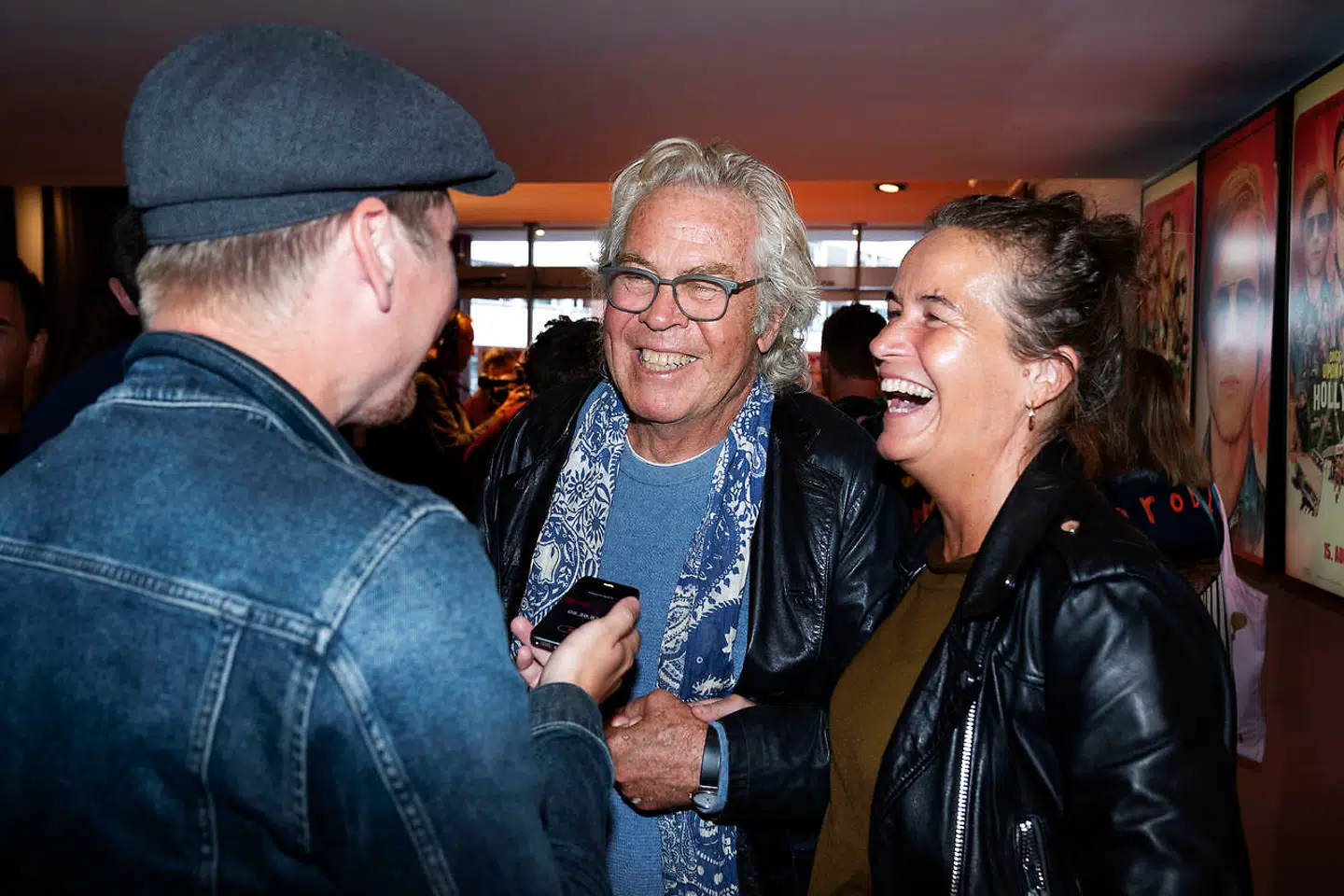 Jørgen Leth til gallapremiere i Imperial på Quentin Tarantinos "Once Upon A Time In Hollywood". Tirsdag den 13. august 2019.