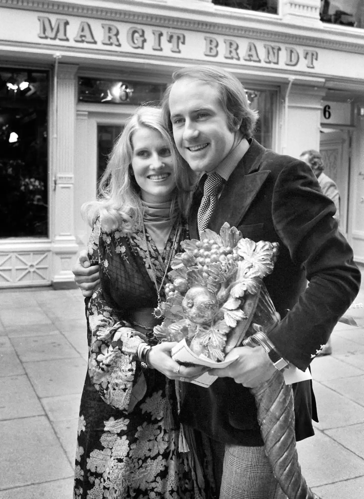 Margit og Erik Brandt i deres unge dage.