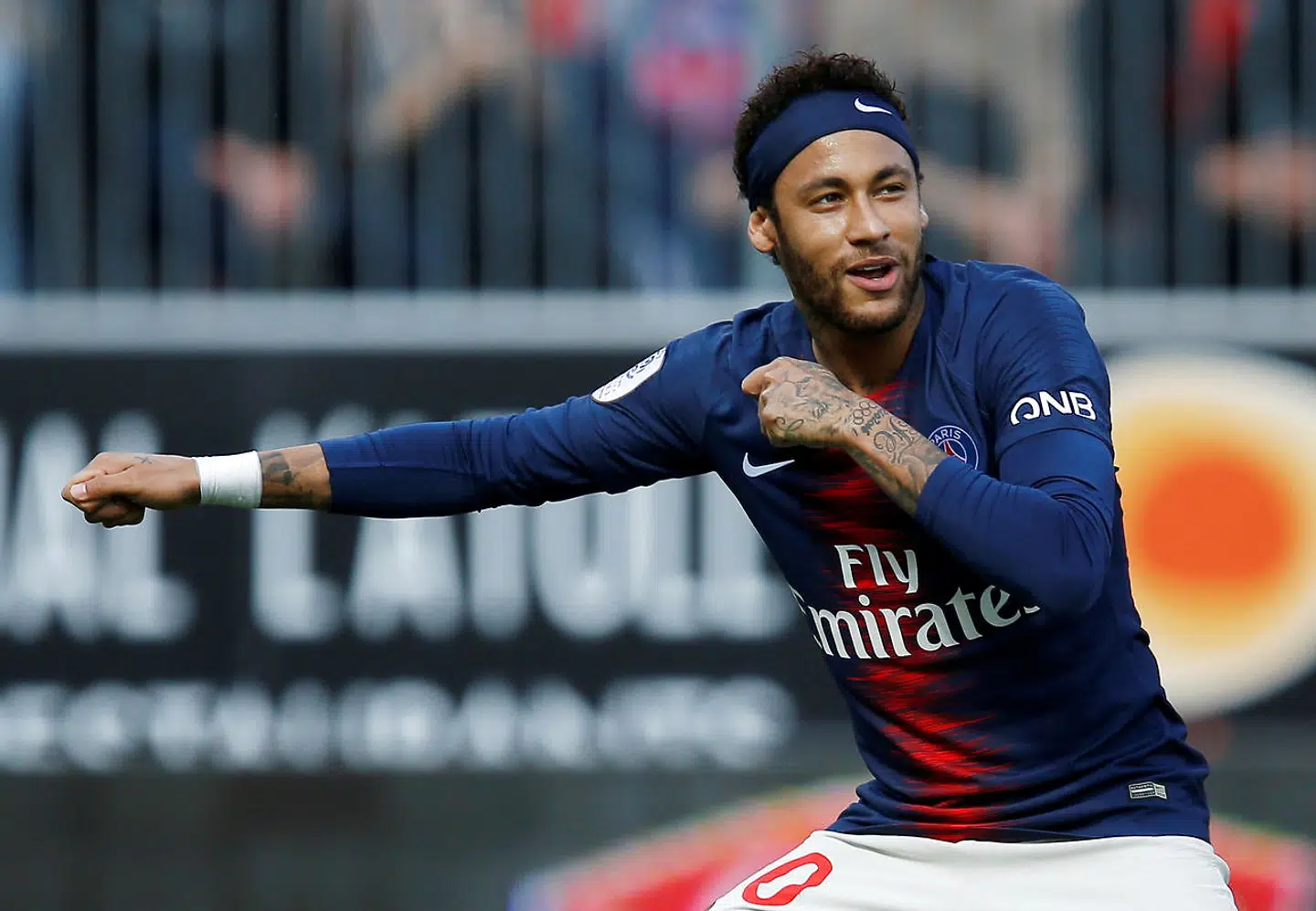 Neymar i aktion mod Angers i Ligue 1.
