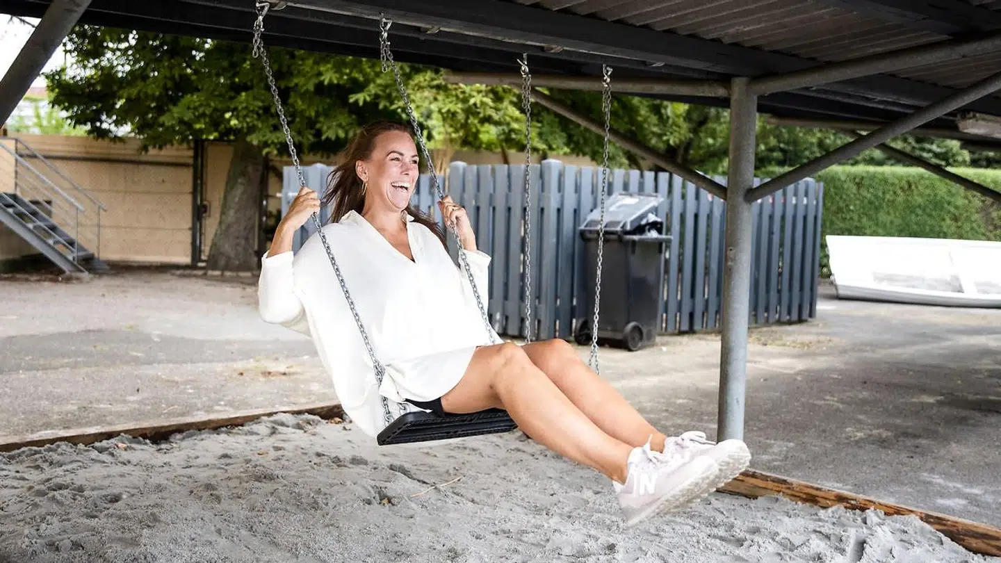 Heidi Lykke Schultz er mor til to drenge, der skal starte på Fund Friskole i Odense. Heidi er formand for skolens bestyrrelse og har været med til at starte skolen op. Her ses hun på friskolen.