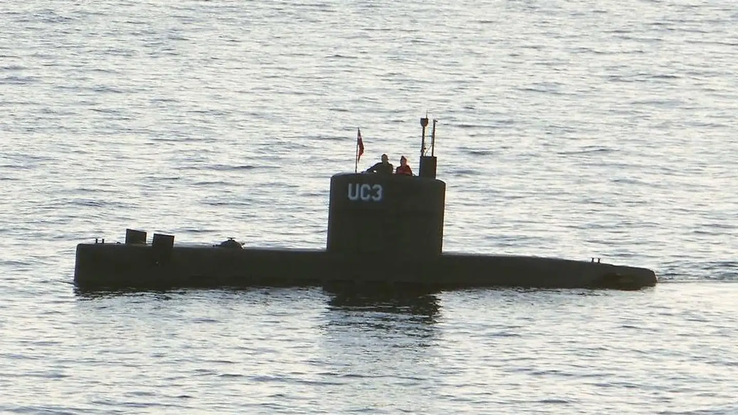 Her ses Peter Madsen og den svenske journalist Kim Wall ombord på opfinderens ubåd 'UC3 Nautilus' den 10. august 2017.