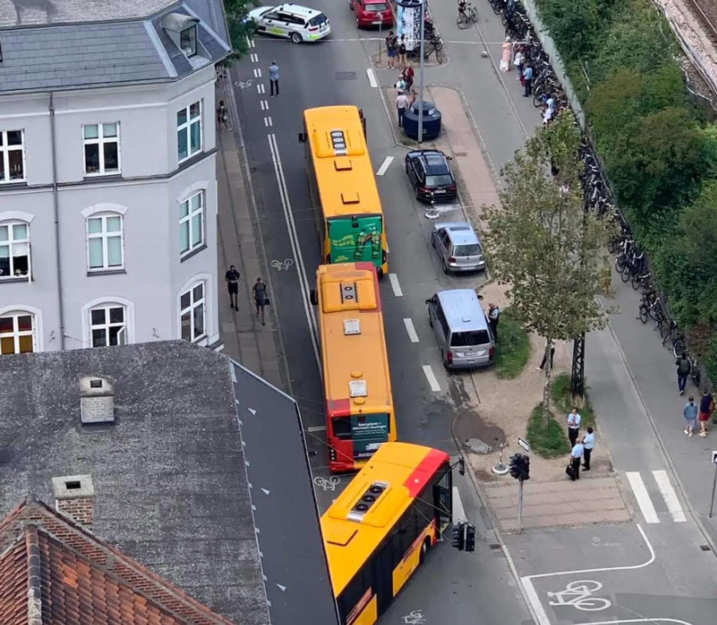 Busserne kan ikke køre til Nordhavns Station. Privatfoto