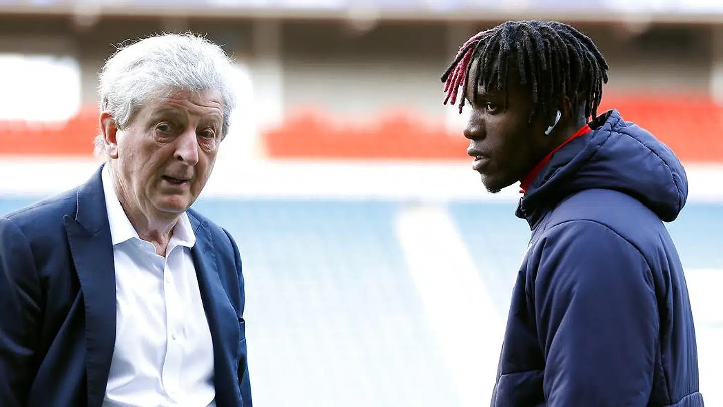 Roy Hodgson og Wilfried Zaha.