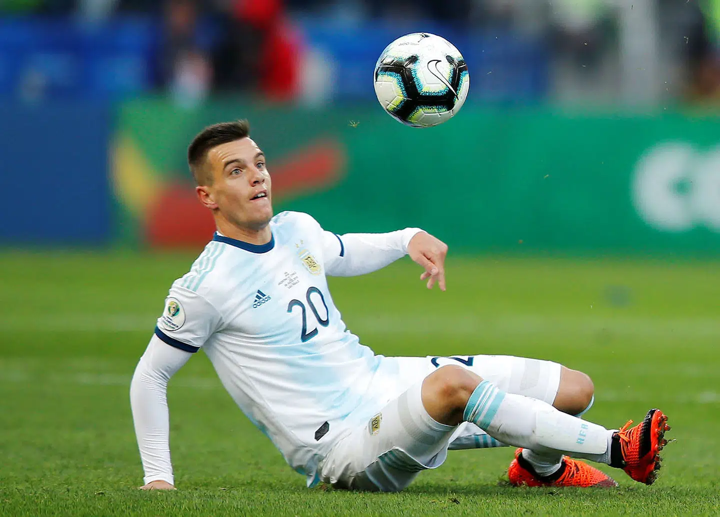 Giovani Lo Celso for det argentinske landshold.