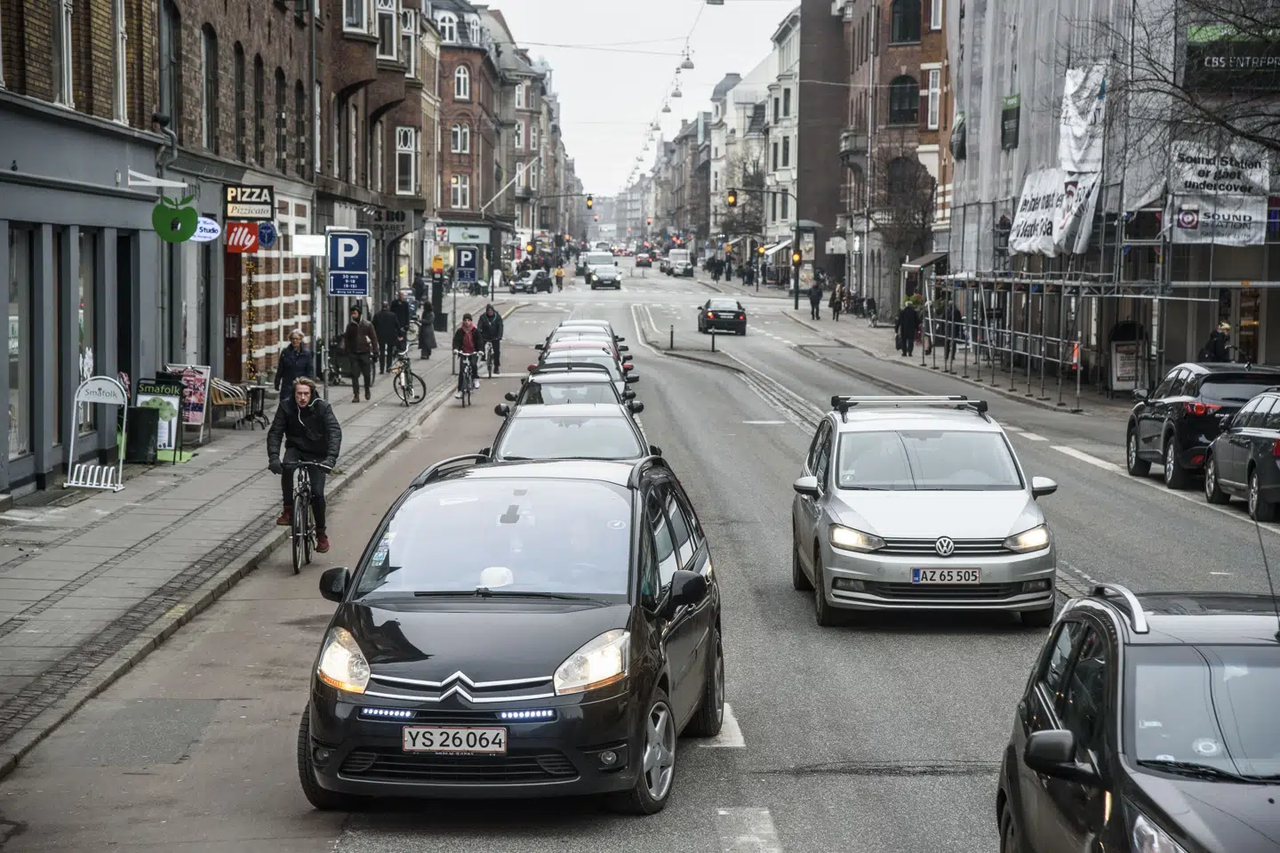 Flere og flere er generet af trafikstøj i deres bolig. Mens 6 procent var generet i 2000 er andelen i dag 14 procent. (Arkivfoto) Niels Ahlmann Olesen/Ritzau Scanpix