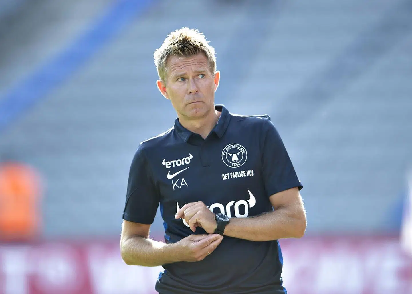 Kenneth Andersen er ikke bekymret for at miste Jakob Poulsen i dette transfervindue.