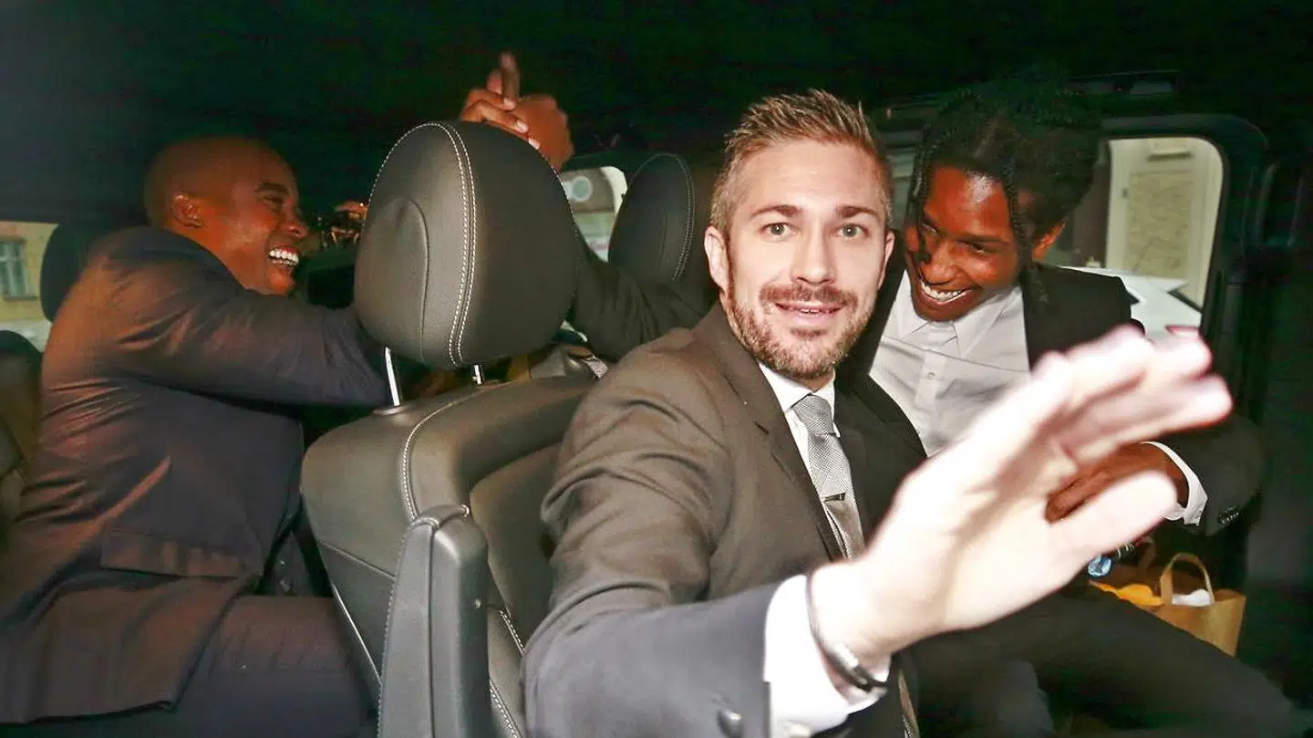 Glæden var til at spore hos A$AP Rocky og hans følge, efter de fredag blev løsladt.