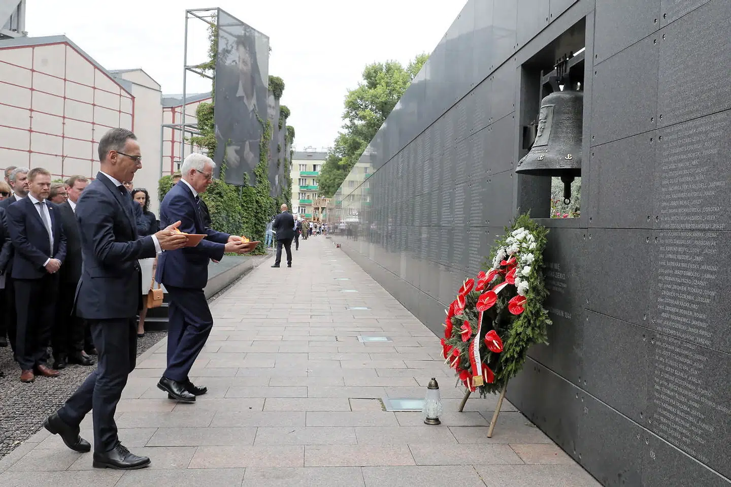 Heiko Mass på besøg i Warszawa.