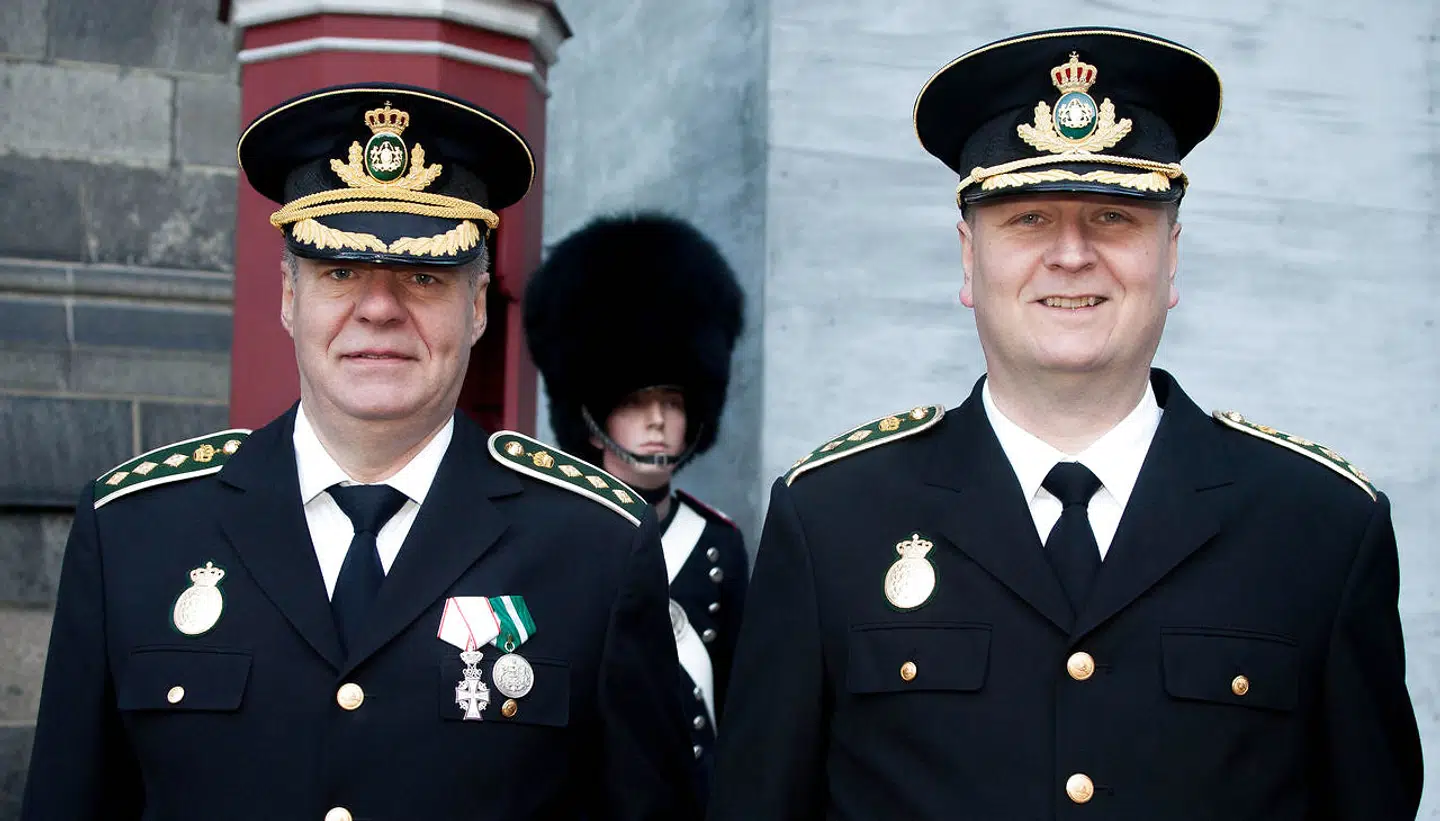 Peter Dahl (til højre) står for bevogtningen af præsident Trump, når han kommer til Danmark.