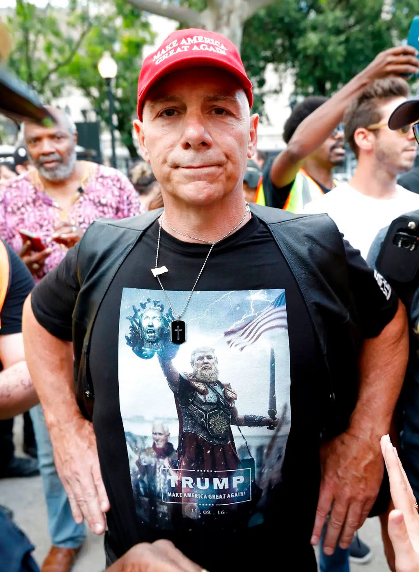 Denne Trump-tilhænger er én af mange republikanere, der mener, at Daonald Trump er lidt af en viking. Af samme årsag er Danmark det perfekte rejsemål.