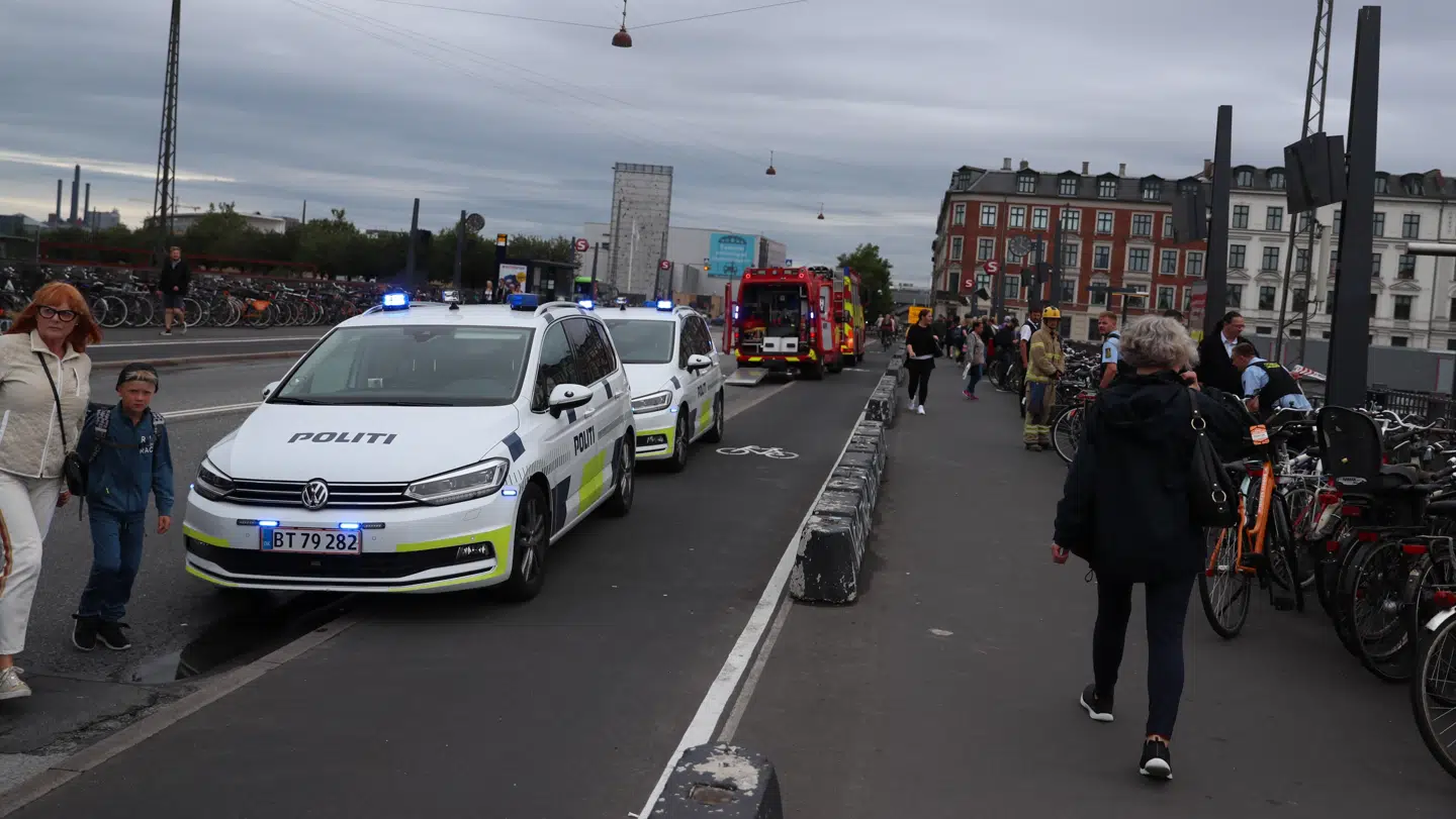 Person død efter påkørsel på Hovedbanegården i København onsdag eftermiddag. Foto: Mikkel Johansen/Byrd.