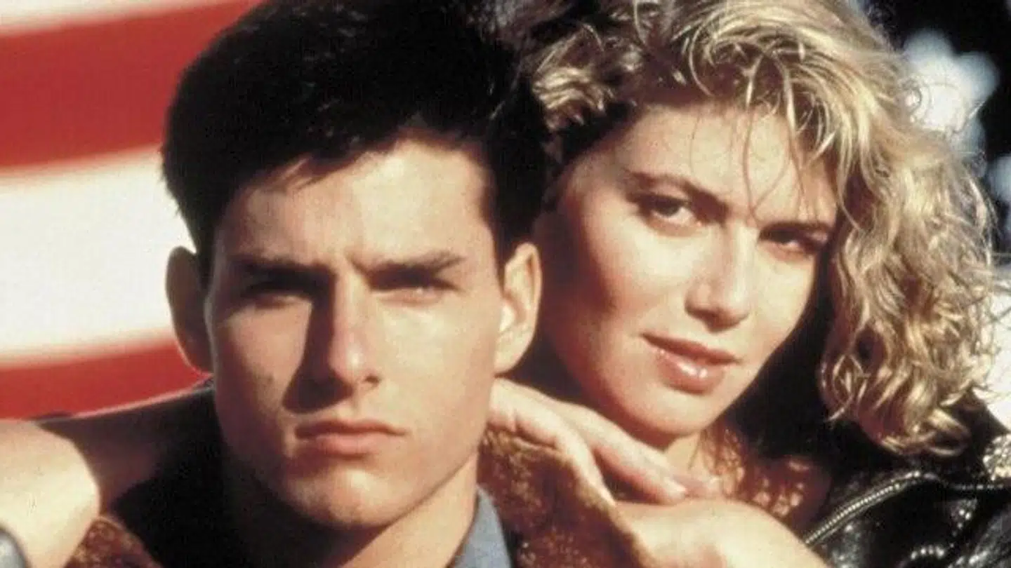 Tom Cruise og Kelly McGillis fra 'Top Gun' 1986.