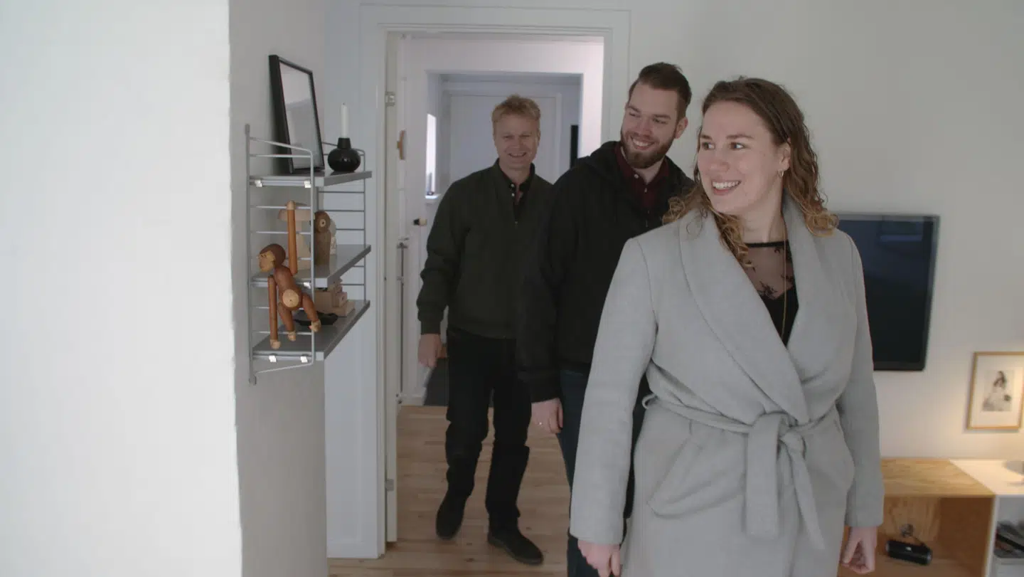 Michael og Kathrine Kelså Harders medvirker i TV 2-programmet 'Beliggenhed, beliggenhed, beliggenhed'.