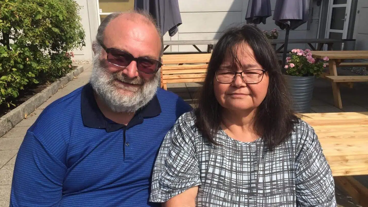 Grethe og manden Axel.