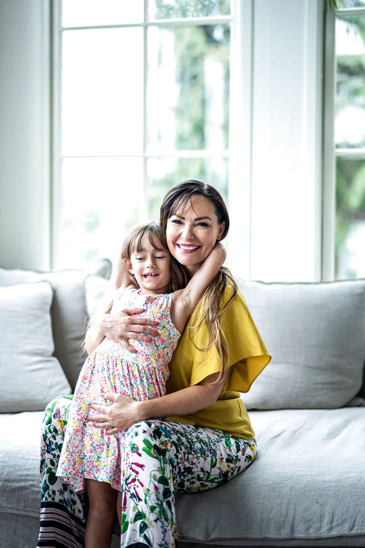 Det er ikke kun Mascha Vang, der er lykkelig i sit nye liv. Datteren Hollie Nolia stortrives også. (Foto: Michael Drost)