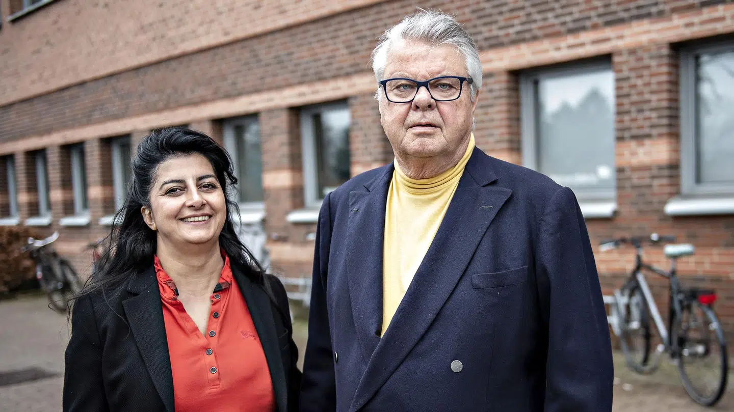 Arkivfoto. Her ses rigmanden Christian Kjær sammen med konen Susan Astani-Kjær ved retten, da Kjær blev dømt for vold mod tjenestemand i funktion. Rigmanden er for nyligt blevet diagnosticeret med sygdommen Parkinson.