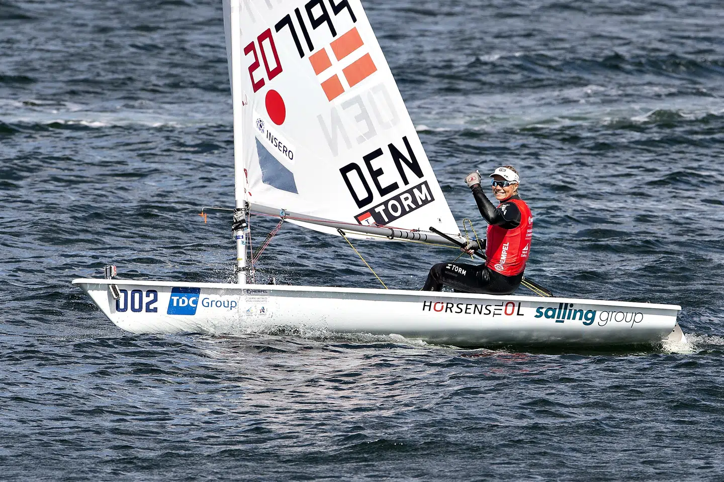 Anne-Marie Rindom vandt onsdag VM-guld i Laser Radial for anden gang i karrieren. Henning Bagger/Ritzau Scanpix