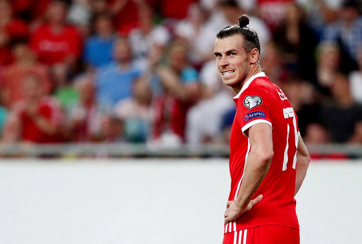 Gareth Bale for det walisiske landshold - hans formentlig bedste mulighed for spilletid, hvis han fortsat er Real Madrid-spiller, når trasnfervinduet lukker.