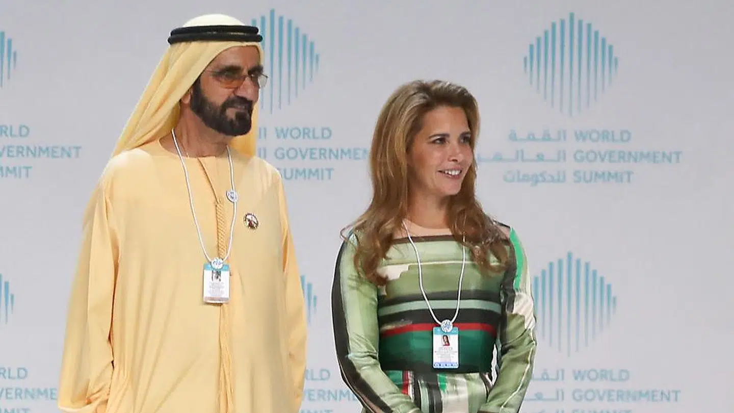 Sheik Mohammed bin Rashid Al Maktoum og prinsesse Haya ses her til et arrangement sidste år. Nu vil prinsessen skilles.