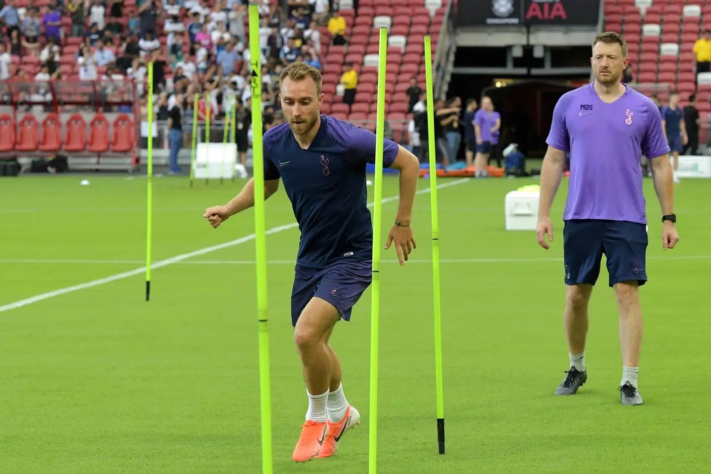 Christian Eriksen har selvtrænet på Tottenhams pre-season-tur. Ifølge Mauricio Pochettino er det grundet en mindre operation.