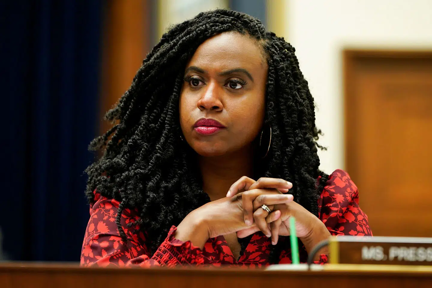 Ayanna Pressley er demokratisk medlem af Repræsentanternes Hus. Hun er født og opvokset i USA. Hun repræsenterer Massachusetts.