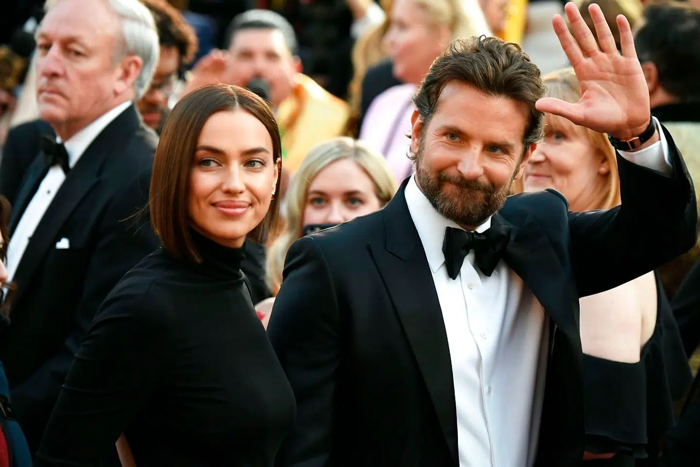 Bradley Cooper med sin daværende kæreste Irina Shayk, som gik fra hinanden tidligere på året.