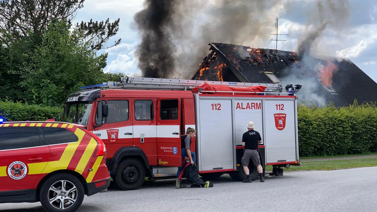 Villabrand i Kruså.