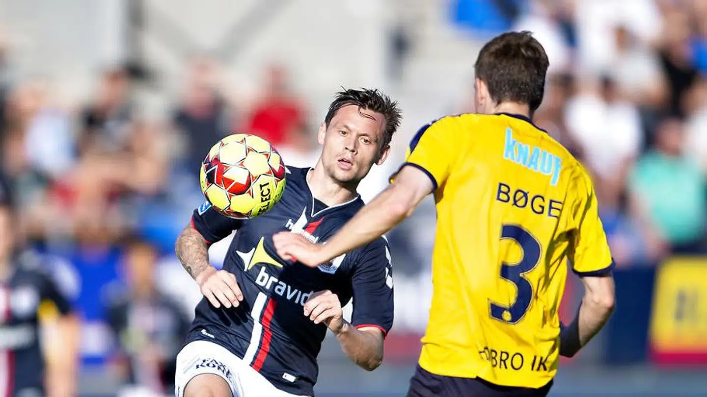 Jakob Ankersen i kamp mandag mod Hobro.