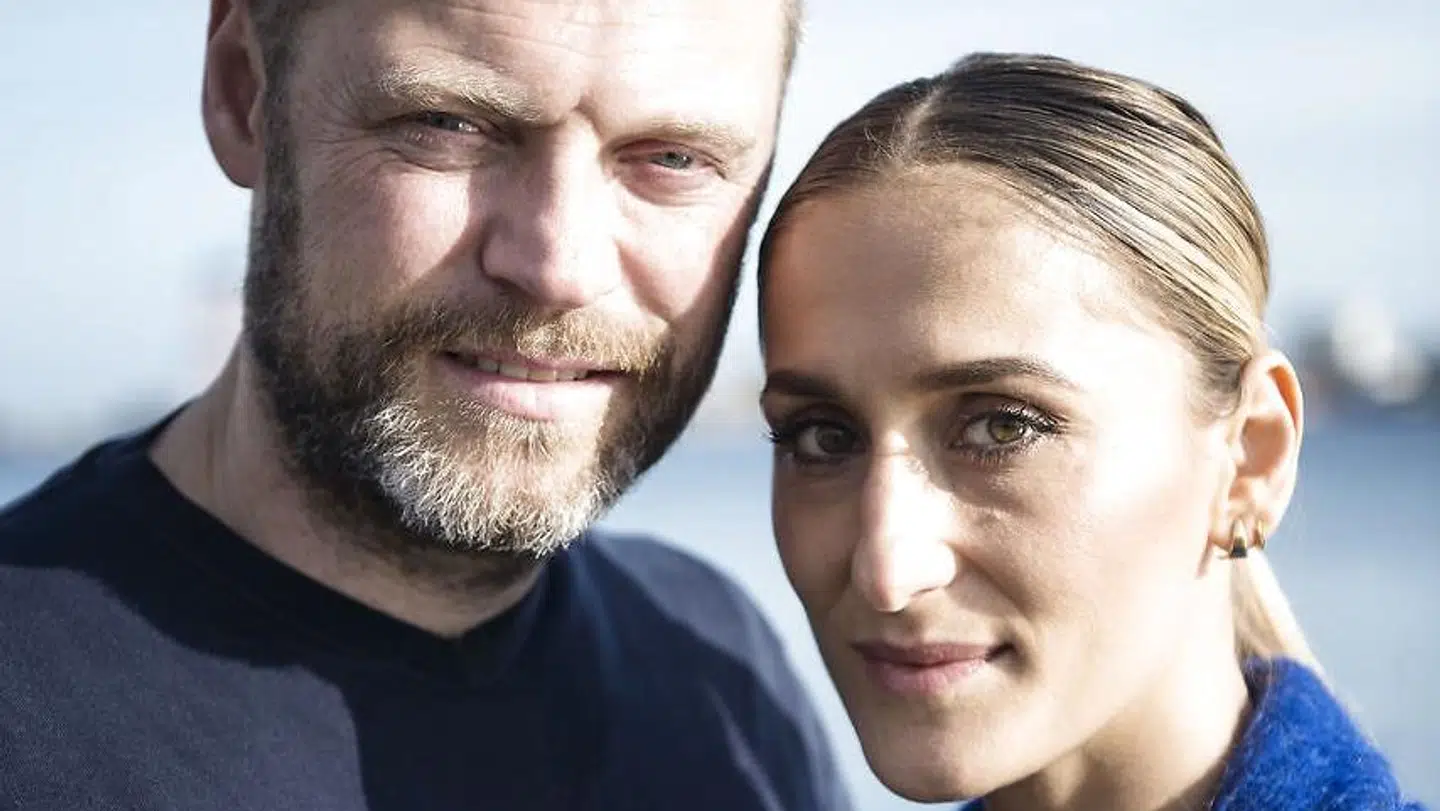 Her ses Marijana Jankovic med sin medskuespille ri tv-serien Norskov, Jakob Ulrik Lohman. (Foto: Sarah Christine Nørgaard/Scanpix 2017)