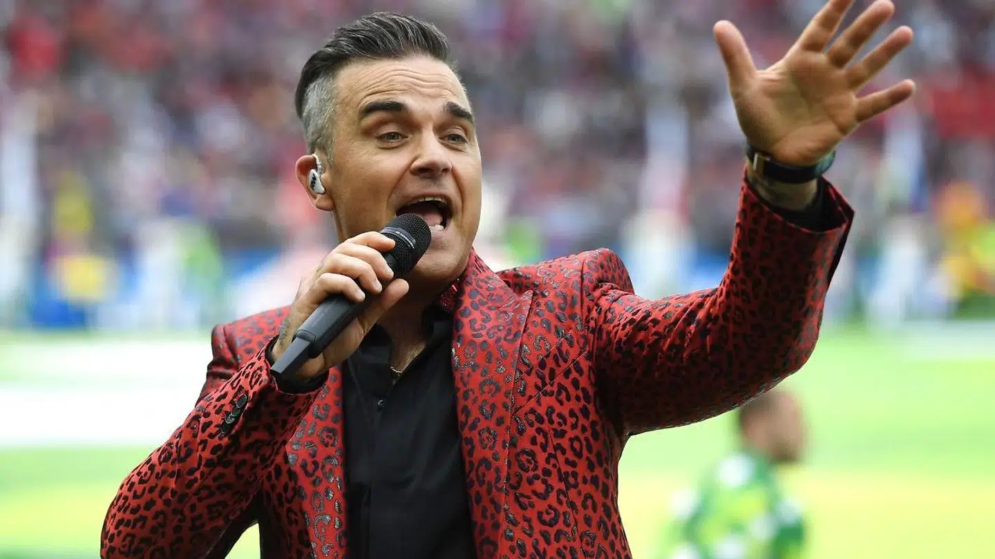 I 2018 stod Robbie Williams foran millioner af tv-seere og et kæmpe publikum, da han spillede ved VM i Fodbold i Rusland.