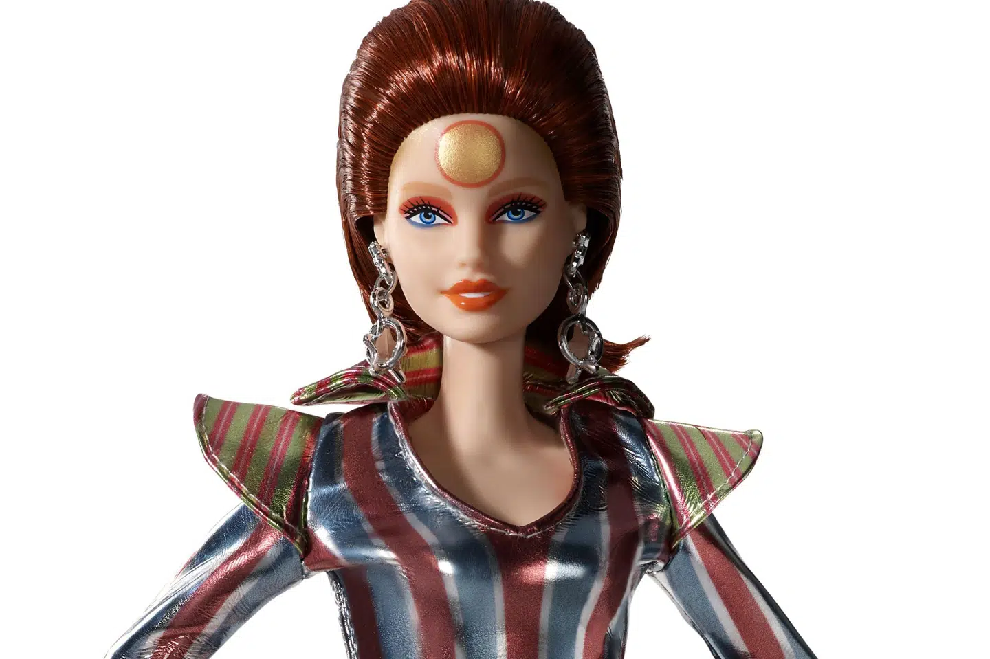 Barbie som David Bowies Ziggy Stardust.