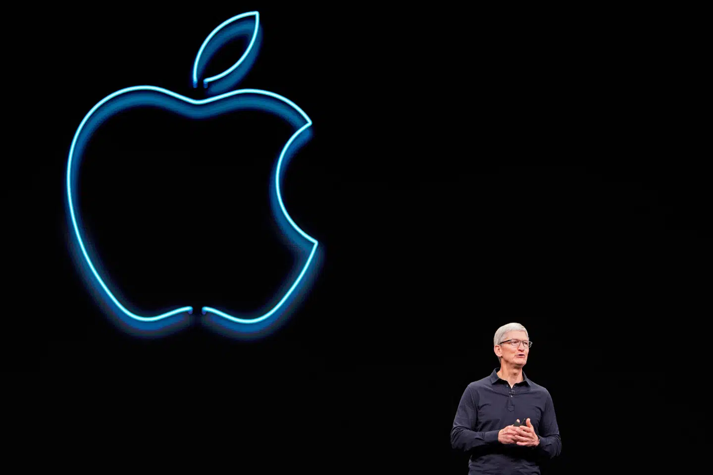 På Apples Wordwide Developer Conference blev det annonceret, at app-udviklere i fremtiden skal implementere en mulighed for at logge ind med Apple, hvis de tilbyder det for andre parter. (Arkivfoto) Mason Trinca/Reuters