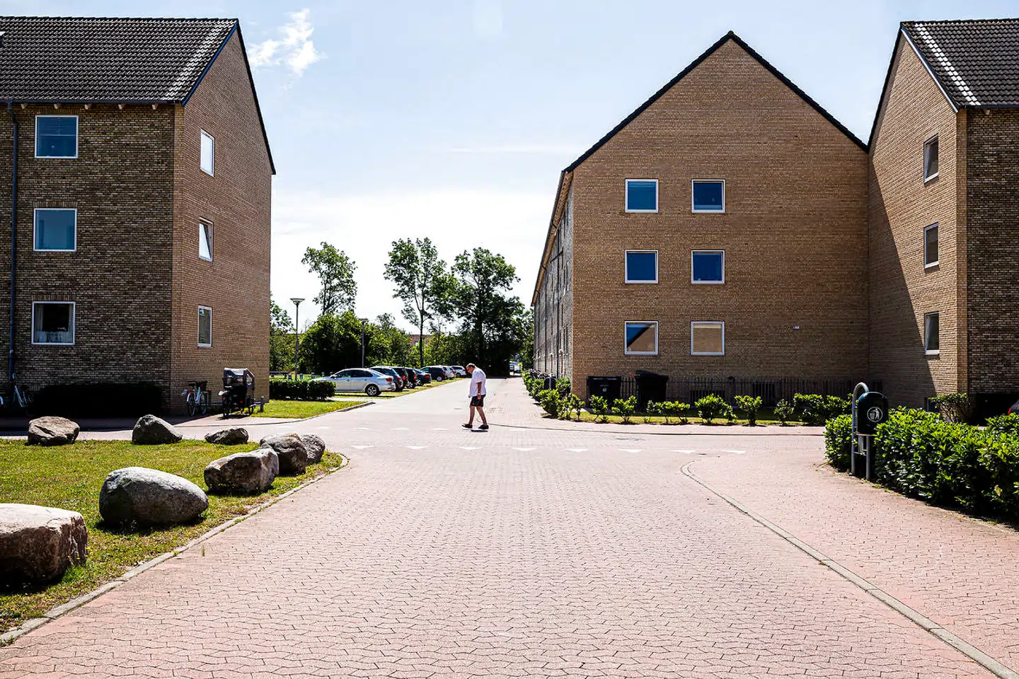 Et Levakovic-familiemedlem står nu til at miste sin bopæl i Lufthavnsparken på Amager. Foto taget tirsdag den 10. Juli, 2019.
