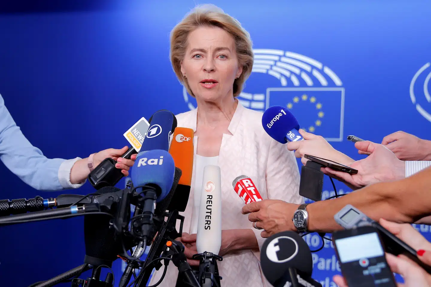 Ursula von der Leyen er forsvarsminister i Tyskland og kandidat til formandsposten i EU-Kommissionen. (Arkivfoto) Vincent Kessler/Reuters
