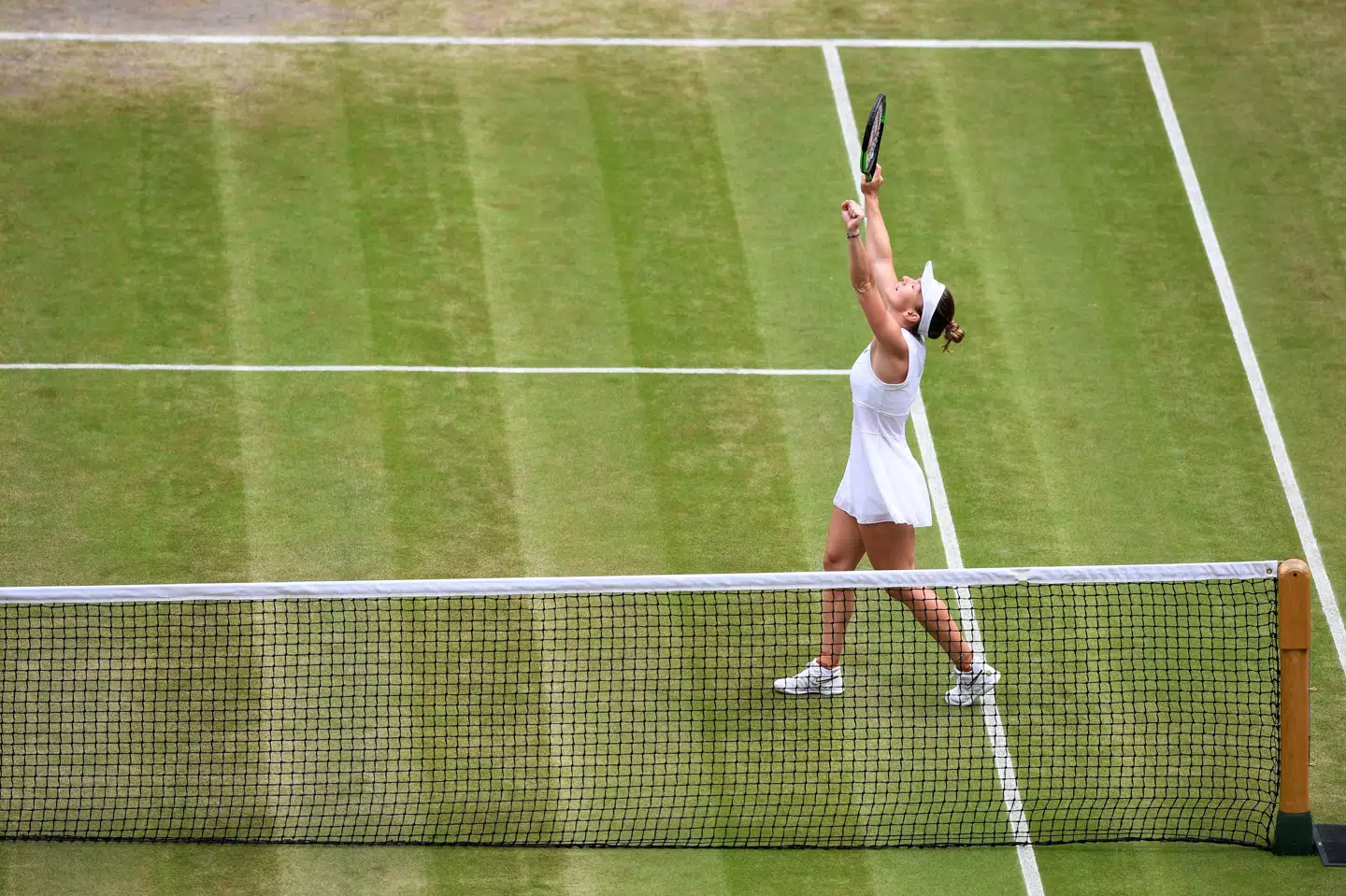Simona Halep var sidst i semifinalen i Wimbledon i 2014. Toby Melville/Reuters