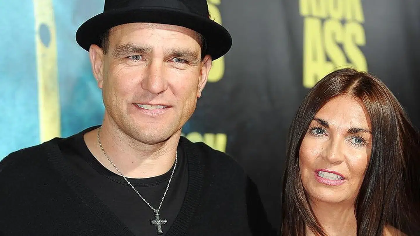 Vinnie Jones og Tanya Terry tilbage i 2010. Hun gik bort lørdag efter en lang kamp mod kræft.